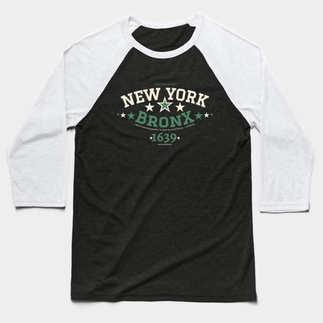 New York Bronx 'Yield to the Evil' Logo Shirt - Urban Streetwear Collection Baseball T-Shirt by Boogosh
